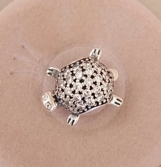 Charm Pandora Tortuga con circonitas