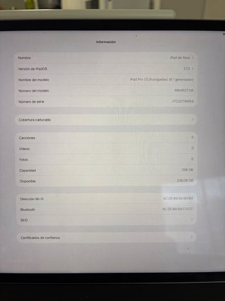 iPad Pro M1 12.9 256GB