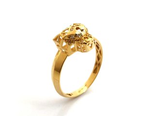 Anillo Oro 18K tipo Cartier Pantera con Circonitas