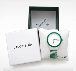 Reloj Lacoste Unisex Blanco y Verde Nuevo