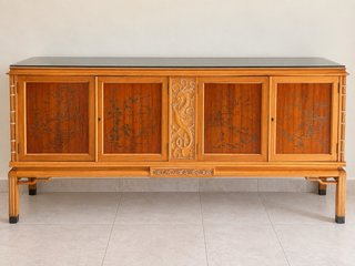 Mueble Aparador de Madera Estilo Oriental