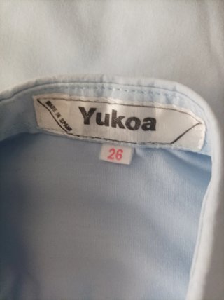 2 Camisas Celeste Yukoa Talla 26