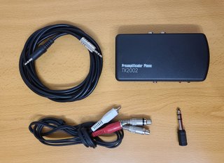 Preamplificador Phono TX2002 + cables conexión.