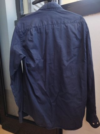 Camisa Carolina Herrera Azul Marina Talla M