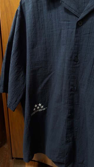 Camisa Bershka Azul Marino Talla L
