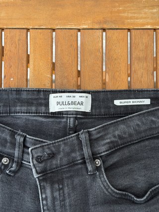 Pull&Bear Pantalones Negros Talla M