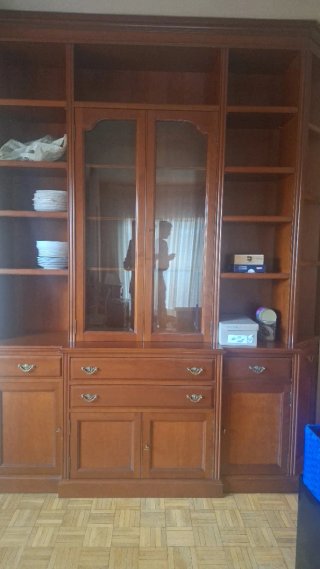 Mueble salón estantería madera
