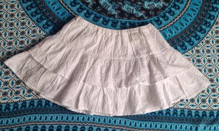 Falda Blanca Brownie Talla XS