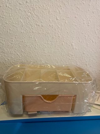 Organizador Maquillaje Cajón Blanco Rosa