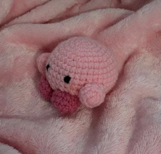 Muñeco Kirby Rosa Crochet