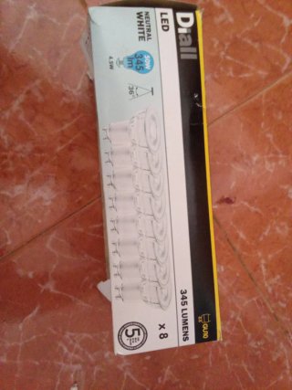 Pack 8 Bombillas LED Diall GU10