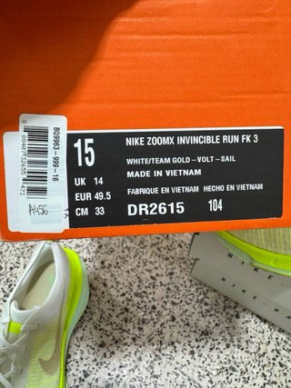 Nike Zoomx Invincible Run Fk 3 Blanco/Amarillo