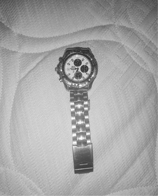 Reloj Fossil Cronógrafo Plata y Blanco
