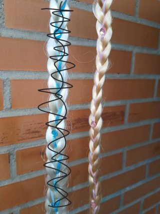 Diadema trenzada princesa copo nieve