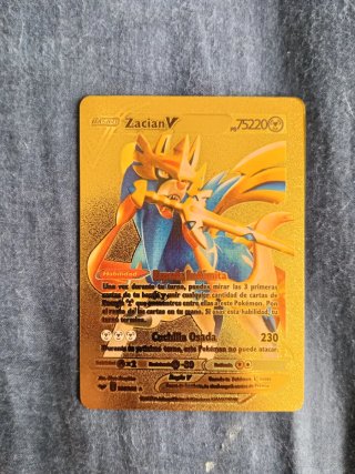 Carta Pokémon Zacian V Dorada