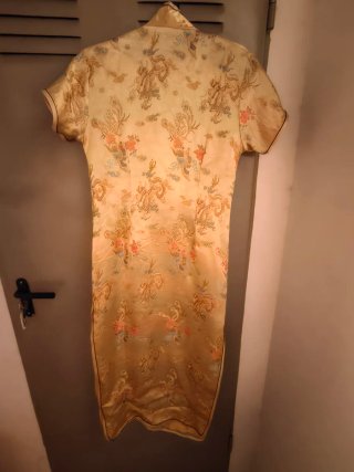 Vestido Estilo Oriental Amarillo