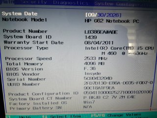 Placa Base HP G62-B62SS con Procesador