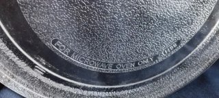 Piatto in vetro per microonde