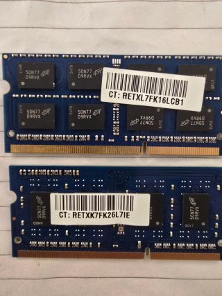 2x Kingston 8 y 4GB DDR3L PC3L-12800S SO-DIMM
