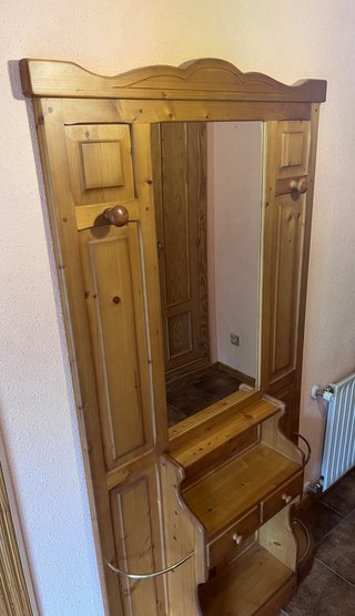 Mueble recibidor de madera
