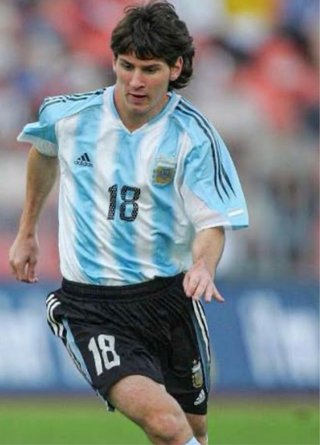 Camiseta Original Debut Messi con Argentina