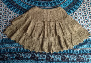Falda Brownie Verde Oliva Talla XS