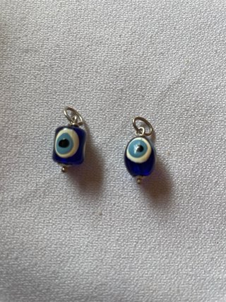 Colgantes Ojo Turco Azul de plata