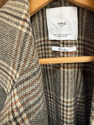 Abrigo de lana MANGO Suit Talla S