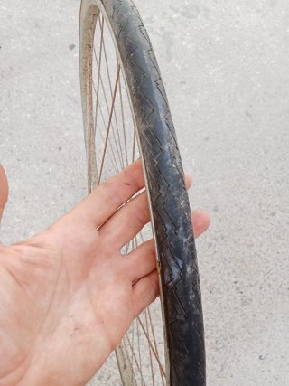 Cuadro Orbea fixie y rueda