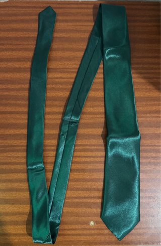 Corbata Verde Botella Satinada