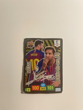 Cromo Messi Balón de Oro 10 2018