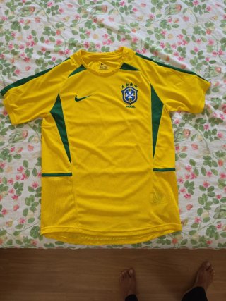 Camiseta Brasil Mundial 2002 Talla M Retro