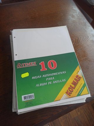 Hojas Autoadhesivas para Álbum de Anillas (10 uds