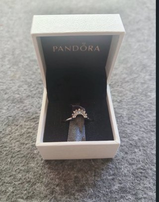 Anillo Pandora Luna Celestial Azul
