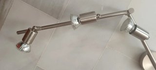 Lámpara de Focos Articulada Plateada