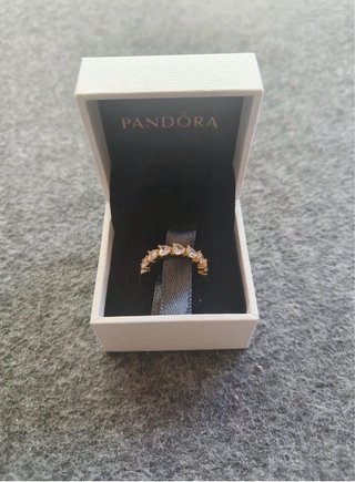 Anillo Pandora Ola Brillante Oro