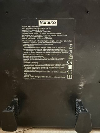 Arrancador Booster Norauto N900 - 900A - 17Ah -
