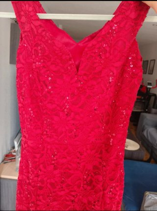 Vestido largo fiesta lentejuelas