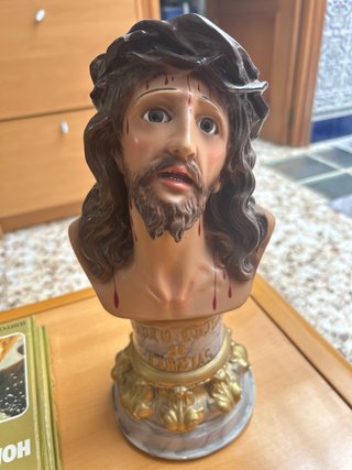 Busto Antiguo Cristo de Limpias 33cm