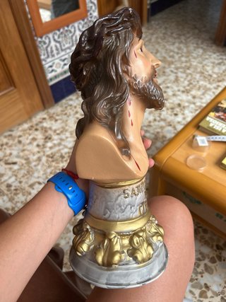 Busto Antiguo Cristo de Limpias 33cm