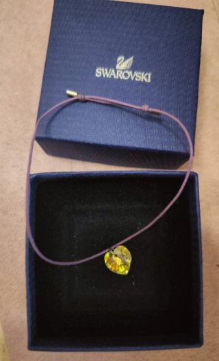 Pulsera Swarovski Corazón Amarillo