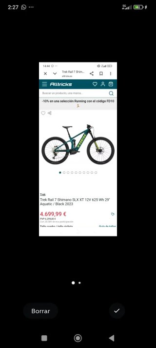 Trek Rail 7 2023 29 E-Bike NEGOCIABLE Acepto