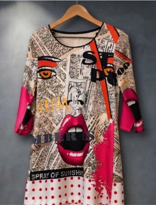 Vestido estampado S