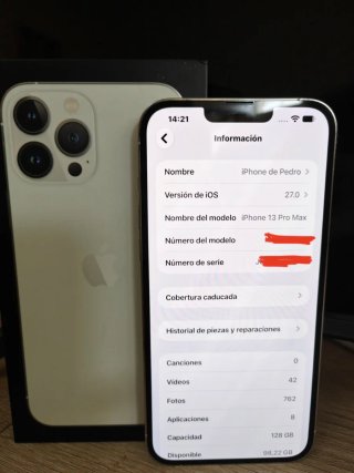 iPhone 13 Pro Max 128GB Plata