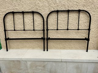 2 Cabeceros Antiguos Hierro Negro
