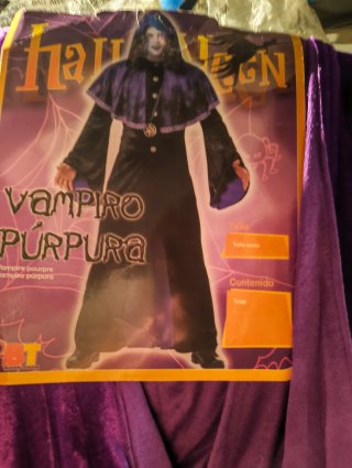 Disfraz de Drácula Vampiro Púrpura