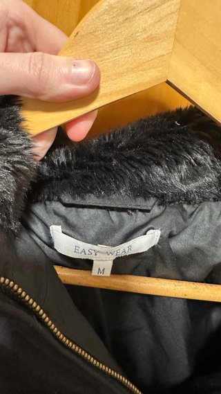 Abrigo de plumas negro Easy Wear