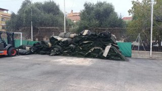 Césped artificial reciclado