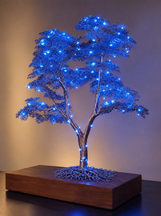 Árbol artesanal de alambre