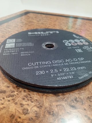 Lote de 5 disco de corte 230mm